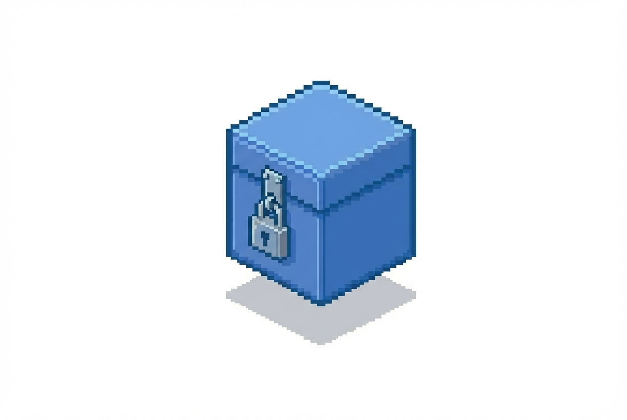 Locked box illustration